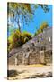 ¡Viva Mexico! Collection - Ruins of the ancient Mayan city with Fall Colors of Calakmul II-Philippe Hugonnard-Stretched Canvas