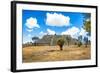 ¡Viva Mexico! Collection - Ruins of the City of Cantona-Philippe Hugonnard-Framed Photographic Print