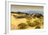 ¡Viva Mexico! Collection - Ruins of the Zapotec civilization in Oaxaca with Fall Colors-Philippe Hugonnard-Framed Photographic Print