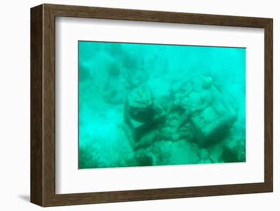 ¡Viva Mexico! Collection - Sculptures at bottom of sea in Cancun III-Philippe Hugonnard-Framed Photographic Print