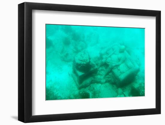 ¡Viva Mexico! Collection - Sculptures at bottom of sea in Cancun III-Philippe Hugonnard-Framed Photographic Print