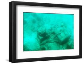 ¡Viva Mexico! Collection - Sculptures at bottom of sea in Cancun III-Philippe Hugonnard-Framed Photographic Print