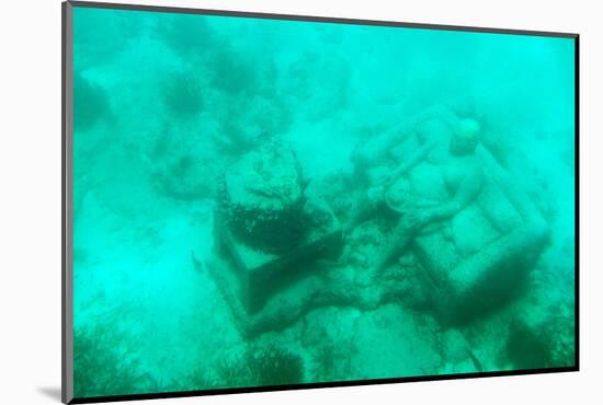 ¡Viva Mexico! Collection - Sculptures at bottom of sea in Cancun III-Philippe Hugonnard-Mounted Photographic Print