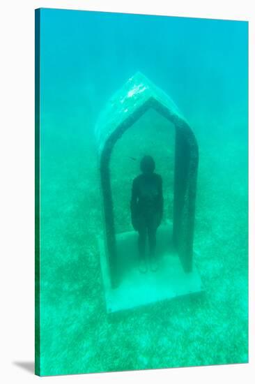 ¡Viva Mexico! Collection - Sculptures at bottom of sea in Cancun IV-Philippe Hugonnard-Stretched Canvas