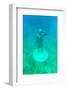 ¡Viva Mexico! Collection - Sculptures at bottom of sea in Cancun-Philippe Hugonnard-Framed Photographic Print