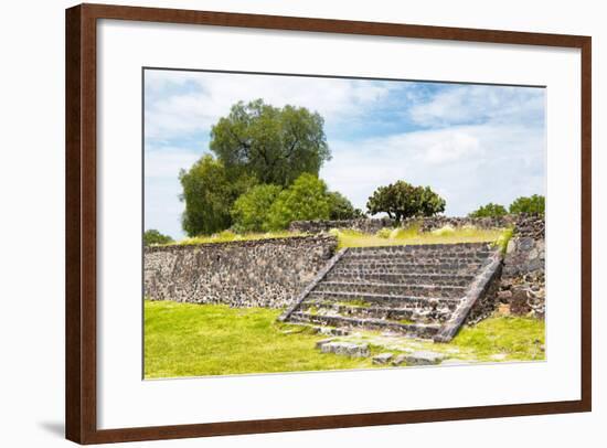 ¡Viva Mexico! Collection - Staircase Pyramid-Philippe Hugonnard-Framed Photographic Print