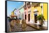 ¡Viva Mexico! Collection - Street Campeche II-Philippe Hugonnard-Framed Stretched Canvas