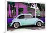 ¡Viva Mexico! Collection - "Summer Blue Car" VW Beetle-Philippe Hugonnard-Framed Photographic Print