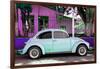 ¡Viva Mexico! Collection - "Summer Blue Car" VW Beetle-Philippe Hugonnard-Framed Photographic Print