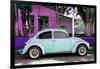 ¡Viva Mexico! Collection - "Summer Blue Car" VW Beetle-Philippe Hugonnard-Framed Photographic Print