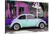 ¡Viva Mexico! Collection - "Summer Blue Car" VW Beetle-Philippe Hugonnard-Stretched Canvas