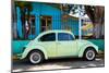 ¡Viva Mexico! Collection - "Summer Green Car" VW Beetle-Philippe Hugonnard-Mounted Photographic Print