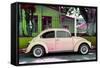 ¡Viva Mexico! Collection - "Summer Salmon Car" VW Beetle-Philippe Hugonnard-Framed Stretched Canvas