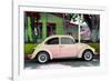 ¡Viva Mexico! Collection - "Summer Salmon Car" VW Beetle-Philippe Hugonnard-Framed Photographic Print