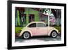 ¡Viva Mexico! Collection - "Summer Salmon Car" VW Beetle-Philippe Hugonnard-Framed Photographic Print