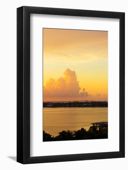 ¡Viva Mexico! Collection - Sunset over Cancun II-Philippe Hugonnard-Framed Photographic Print
