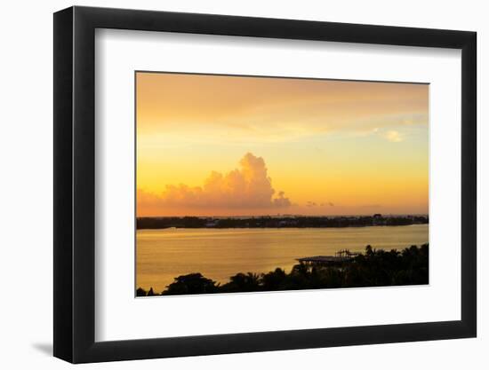 ¡Viva Mexico! Collection - Sunset over Cancun-Philippe Hugonnard-Framed Photographic Print