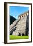 ¡Viva Mexico! Collection - Temple of Inscriptions at Mayan archaelogical site - Palenque-Philippe Hugonnard-Framed Photographic Print