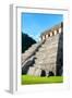 ¡Viva Mexico! Collection - Temple of Inscriptions at Mayan archaelogical site - Palenque-Philippe Hugonnard-Framed Photographic Print