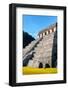 ¡Viva Mexico! Collection - Temple of Inscriptions at Mayan archaelogical site with Fall Colors-Philippe Hugonnard-Framed Photographic Print