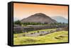 ¡Viva Mexico! Collection - Teotihuacan Pyramids II-Philippe Hugonnard-Framed Stretched Canvas