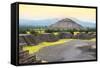 ¡Viva Mexico! Collection - Teotihuacan Pyramids IV-Philippe Hugonnard-Framed Stretched Canvas
