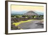 ¡Viva Mexico! Collection - Teotihuacan Pyramids IV-Philippe Hugonnard-Framed Photographic Print