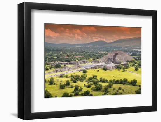 ¡Viva Mexico! Collection - Teotihuacan Pyramids V-Philippe Hugonnard-Framed Photographic Print