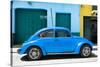 ¡Viva Mexico! Collection - The Blue Beetle Car-Philippe Hugonnard-Stretched Canvas