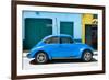 ¡Viva Mexico! Collection - The Blue Beetle Car-Philippe Hugonnard-Framed Photographic Print