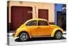 ¡Viva Mexico! Collection - The Dark Yellow Beetle Car-Philippe Hugonnard-Stretched Canvas