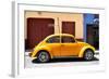 ¡Viva Mexico! Collection - The Dark Yellow Beetle Car-Philippe Hugonnard-Framed Photographic Print