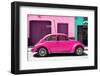 ¡Viva Mexico! Collection - The Deep Pink Beetle Car-Philippe Hugonnard-Framed Photographic Print