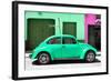 ¡Viva Mexico! Collection - The Green Beetle Car-Philippe Hugonnard-Framed Photographic Print