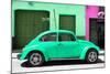 ¡Viva Mexico! Collection - The Green Beetle Car-Philippe Hugonnard-Mounted Photographic Print