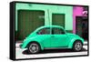 ¡Viva Mexico! Collection - The Green Beetle Car-Philippe Hugonnard-Framed Stretched Canvas