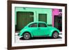 ¡Viva Mexico! Collection - The Green Beetle Car-Philippe Hugonnard-Framed Photographic Print