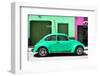 ¡Viva Mexico! Collection - The Green Beetle Car-Philippe Hugonnard-Framed Photographic Print