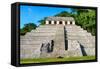 ¡Viva Mexico! Collection - The Mayan Temple of Inscriptions - Palenque-Philippe Hugonnard-Framed Stretched Canvas