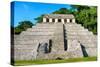 ¡Viva Mexico! Collection - The Mayan Temple of Inscriptions - Palenque-Philippe Hugonnard-Stretched Canvas