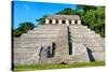 ¡Viva Mexico! Collection - The Mayan Temple of Inscriptions - Palenque-Philippe Hugonnard-Stretched Canvas