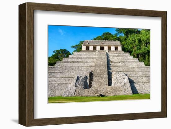 ¡Viva Mexico! Collection - The Mayan Temple of Inscriptions - Palenque-Philippe Hugonnard-Framed Photographic Print