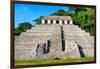 ¡Viva Mexico! Collection - The Mayan Temple of Inscriptions - Palenque-Philippe Hugonnard-Framed Photographic Print