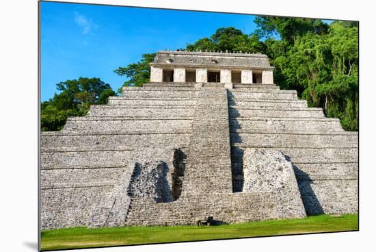 ¡Viva Mexico! Collection - The Mayan Temple of Inscriptions - Palenque-Philippe Hugonnard-Mounted Photographic Print