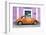 ¡Viva Mexico! Collection - The Orange VW Beetle Car with Thistle Street Wall-Philippe Hugonnard-Framed Photographic Print