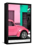 ¡Viva Mexico! Collection - The Pink Beetle-Philippe Hugonnard-Framed Stretched Canvas