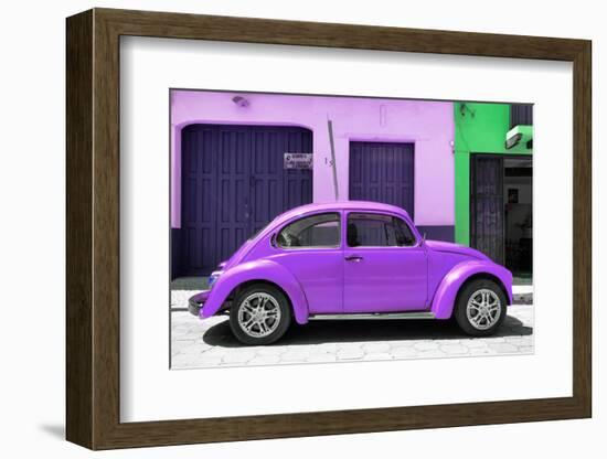 ¡Viva Mexico! Collection - The Purple Beetle Car-Philippe Hugonnard-Framed Photographic Print