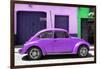 ¡Viva Mexico! Collection - The Purple Beetle Car-Philippe Hugonnard-Framed Photographic Print