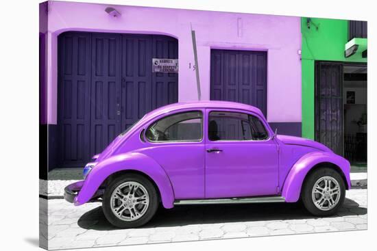 ¡Viva Mexico! Collection - The Purple Beetle Car-Philippe Hugonnard-Stretched Canvas