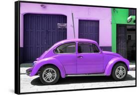 ¡Viva Mexico! Collection - The Purple Beetle Car-Philippe Hugonnard-Framed Stretched Canvas